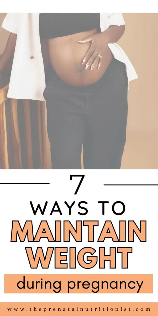 HOW TO MAINTAIN A HEALTHY WEIGHT DURING PREGNANCY