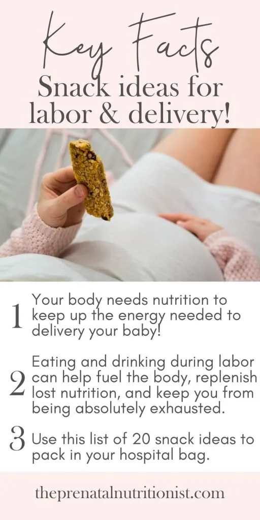 snack ideas during labor
