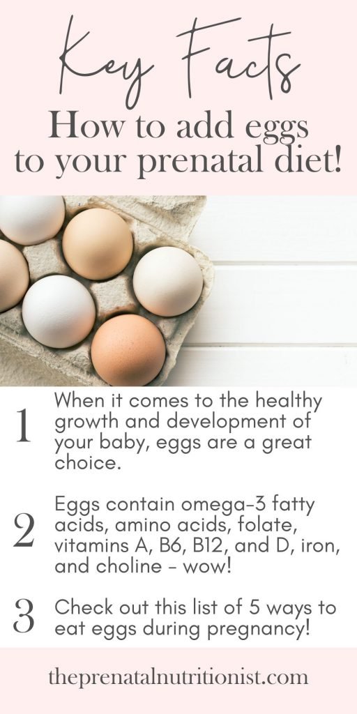 How to add eggs to prenatal diet