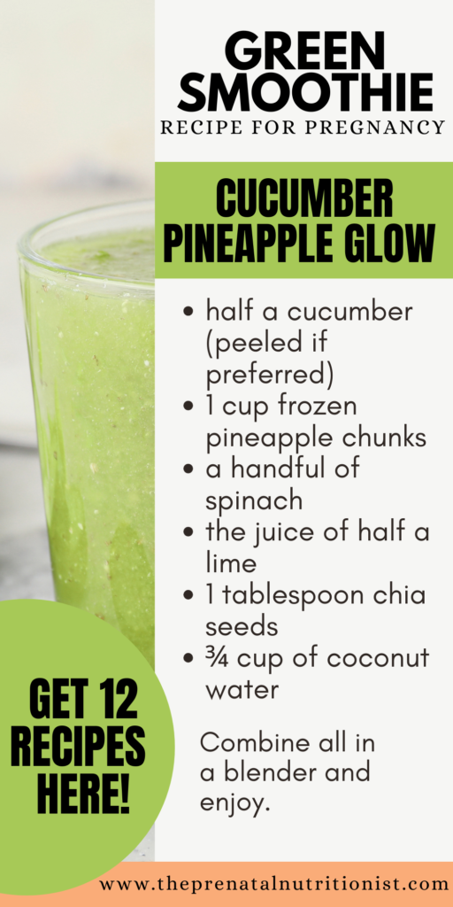 cucumber pineapple glow recipe