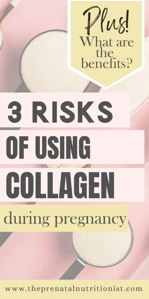 3 risks of using collagen during pregnancy