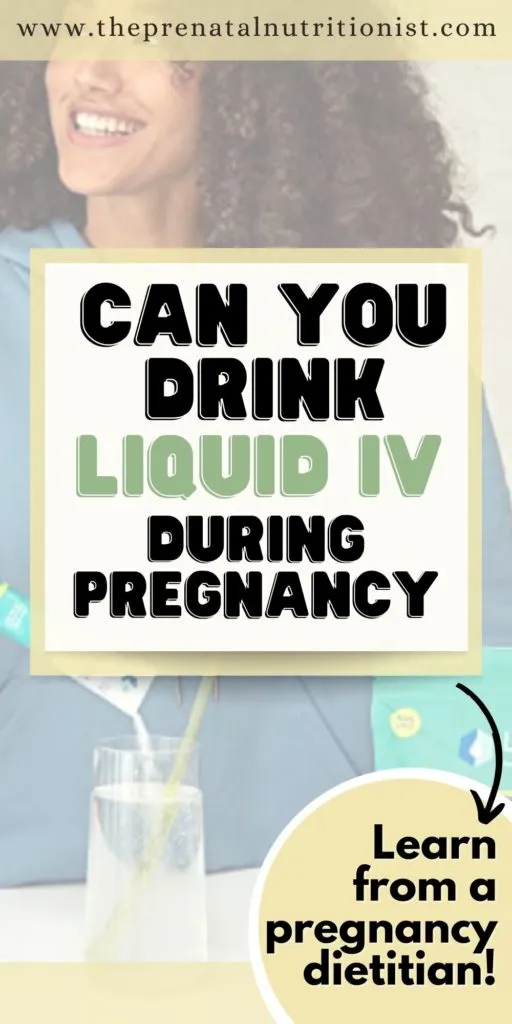 Can You Drink Liquid IV While Pregnant?