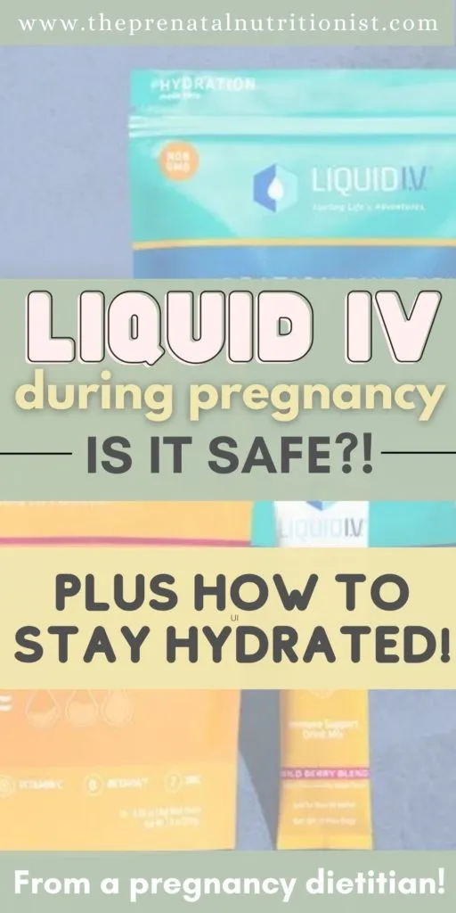 is liquid IV safe during pregnancy