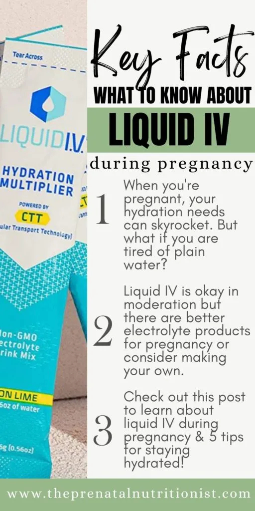 Can You Drink Liquid IV While Pregnant?