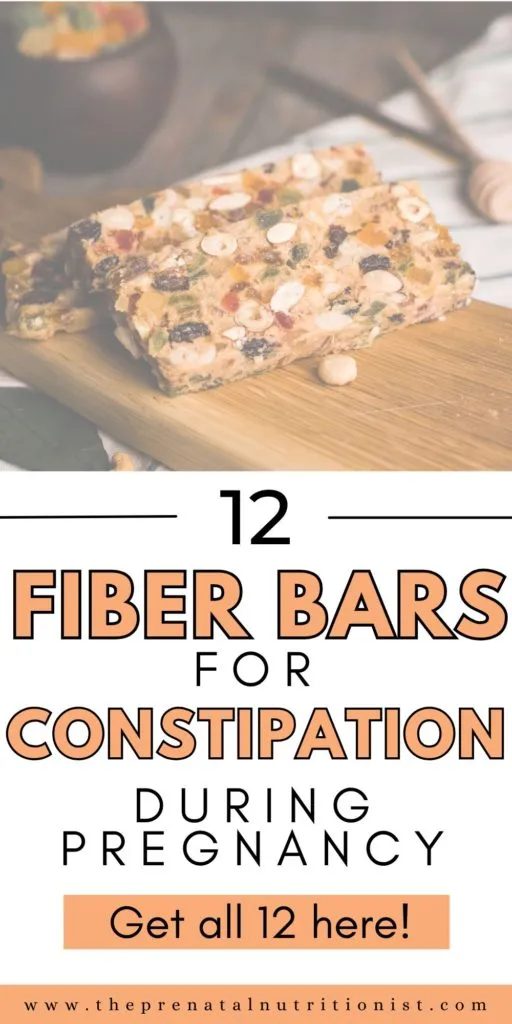 12 fiber bars for constipation during pregnancy
