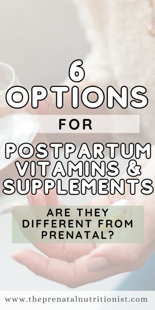 Post-natal supplements for energy and mood support