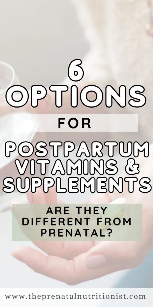 Post-natal supplements for energy and mood support