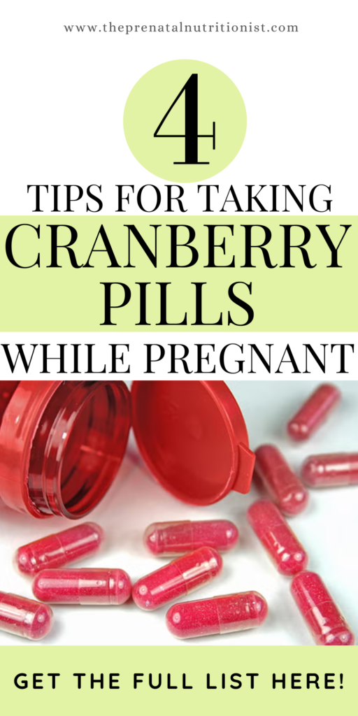 4 tips for taking Azo Cranberry Pills While Pregnant