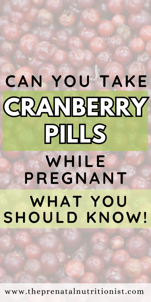 Can You Take Azo Cranberry Pills While Pregnant?