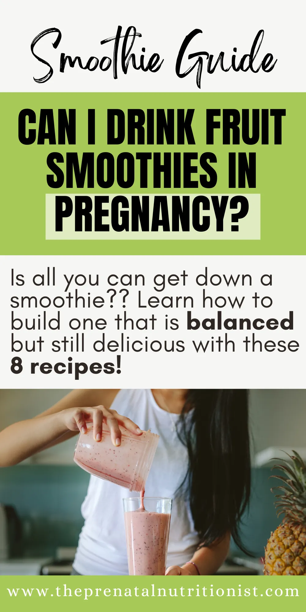 can I drink fruit smoothies in pregnancy?