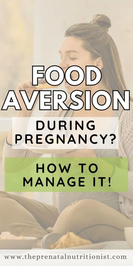 food aversion during pregnancy