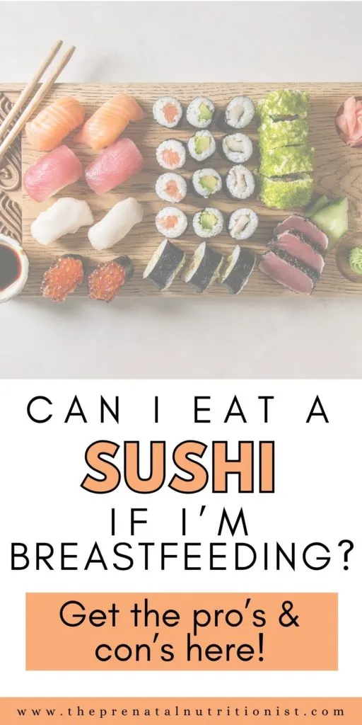 Can You Eat Sushi While Breastfeeding