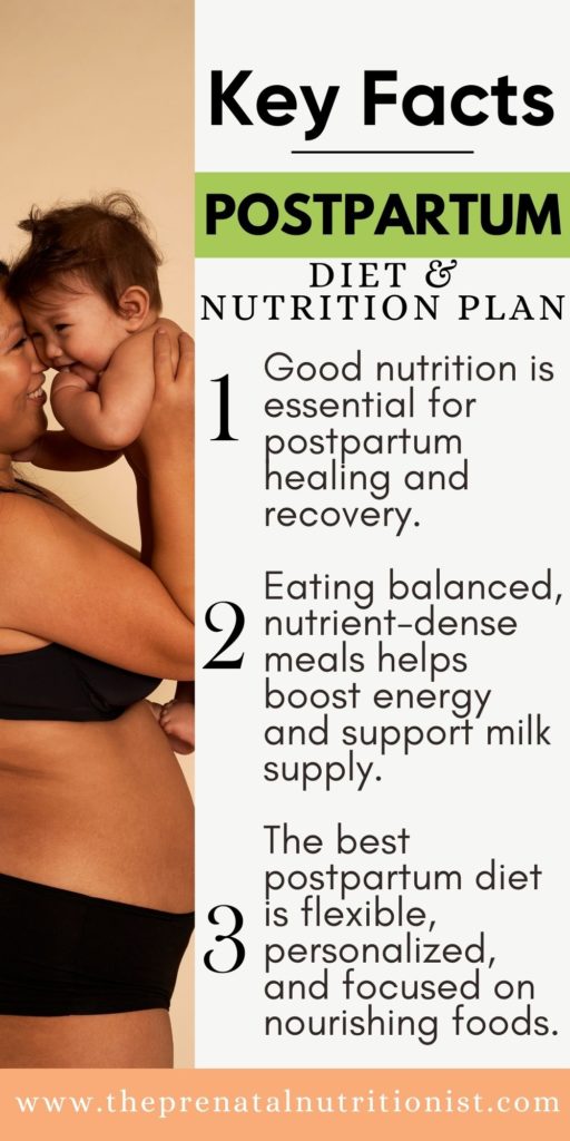Postpartum Diet key facts Postpartum Diet Plan