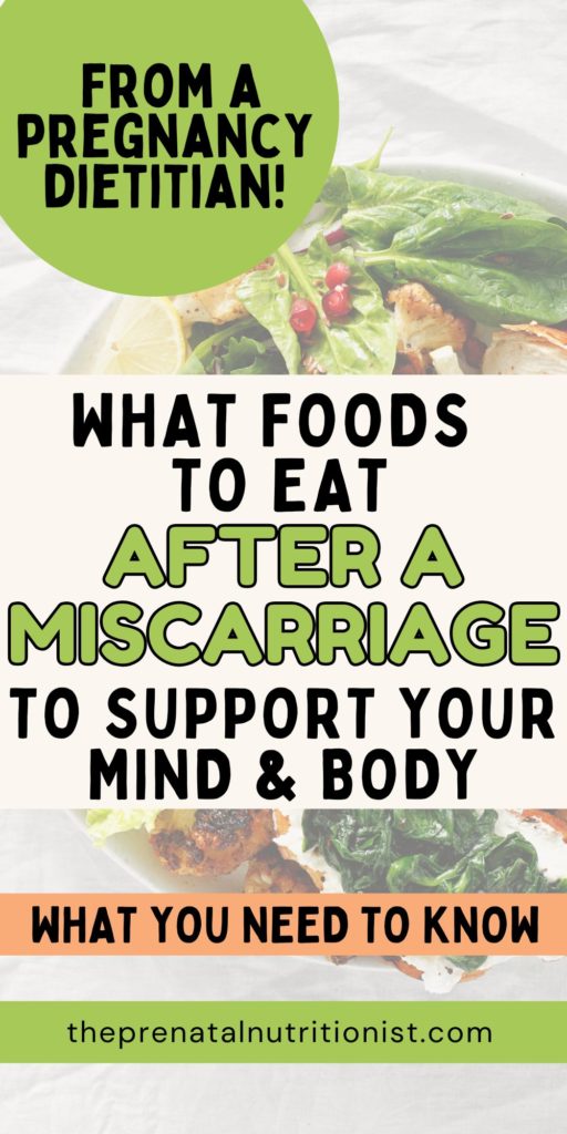 What Foods To Eat After A Miscarriage