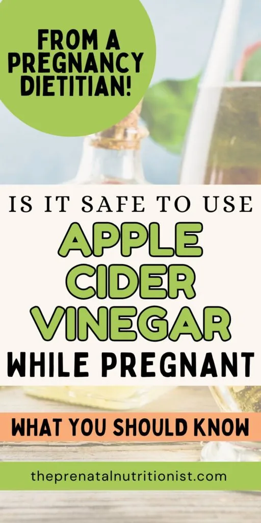 Is Apple Cider Vinegar Safe During Pregnancy